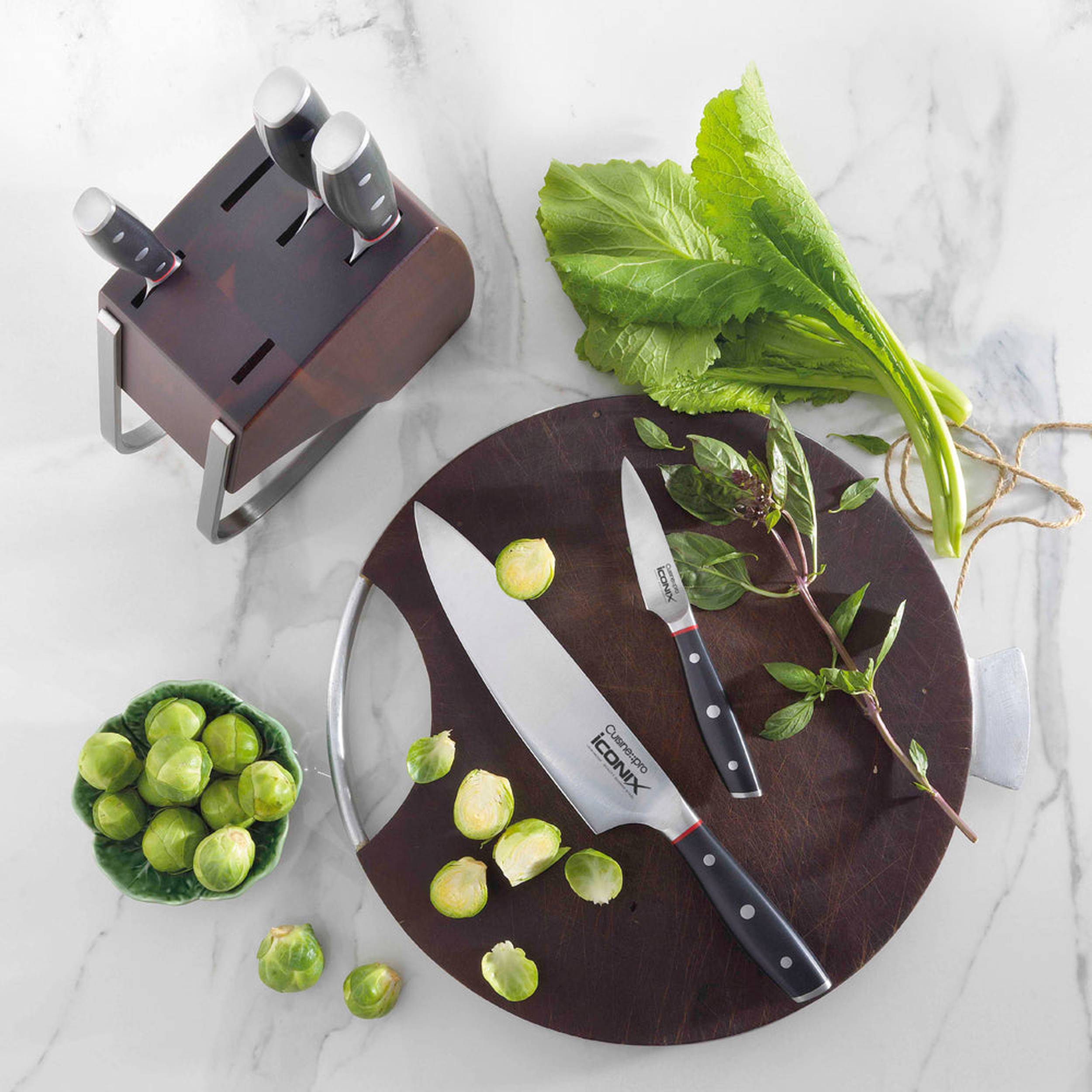 GALLIUM LLIC ION HF BLOCK 6個セット Cuisine::pro® iconiX™ Holz 6 Piece Knife Block – THE CUSTOM CHEF TM