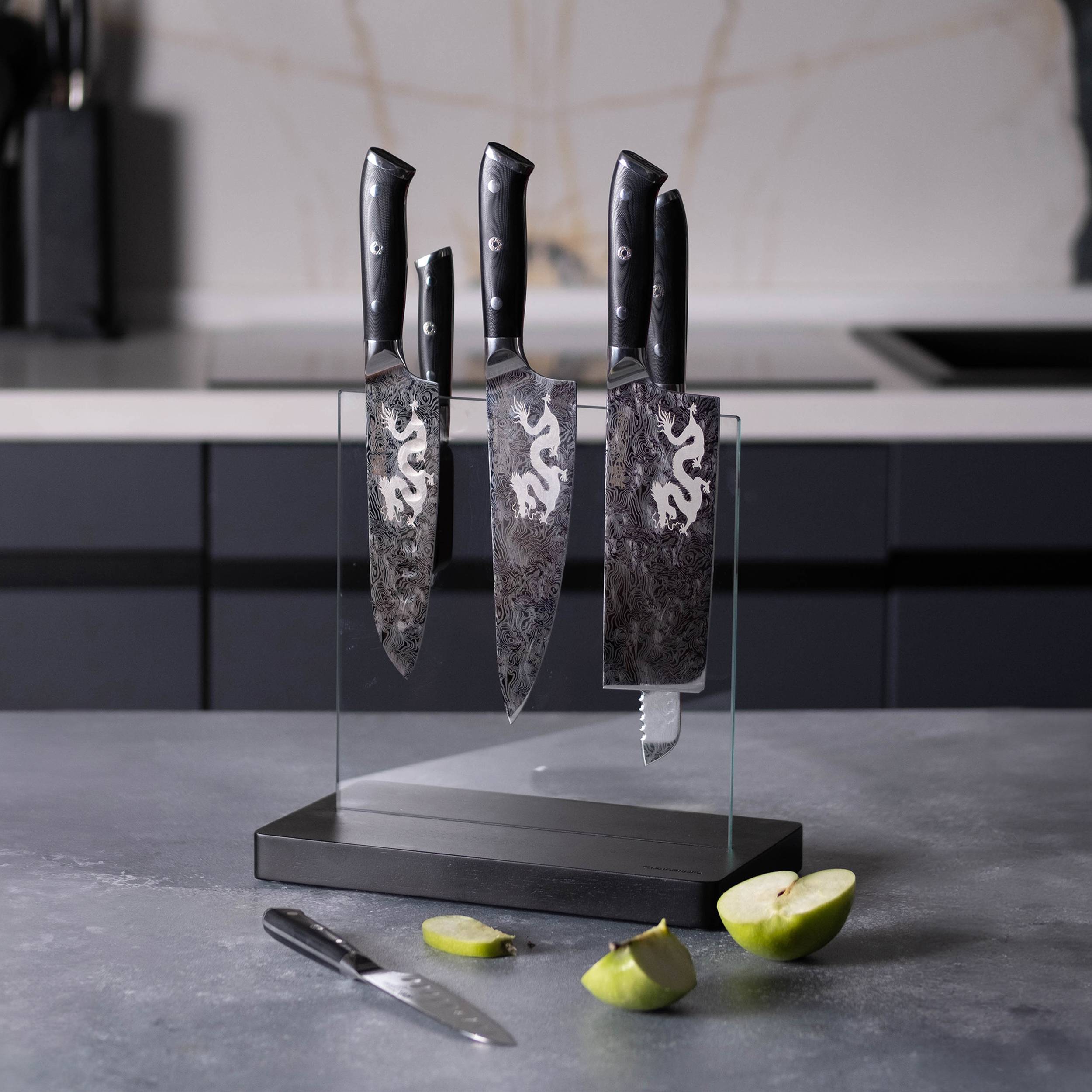 keitoshi Cuisine::pro® KIYOSHI™ Kiyo 7 Piece Knife Block – THE CUSTOM CHEF TM