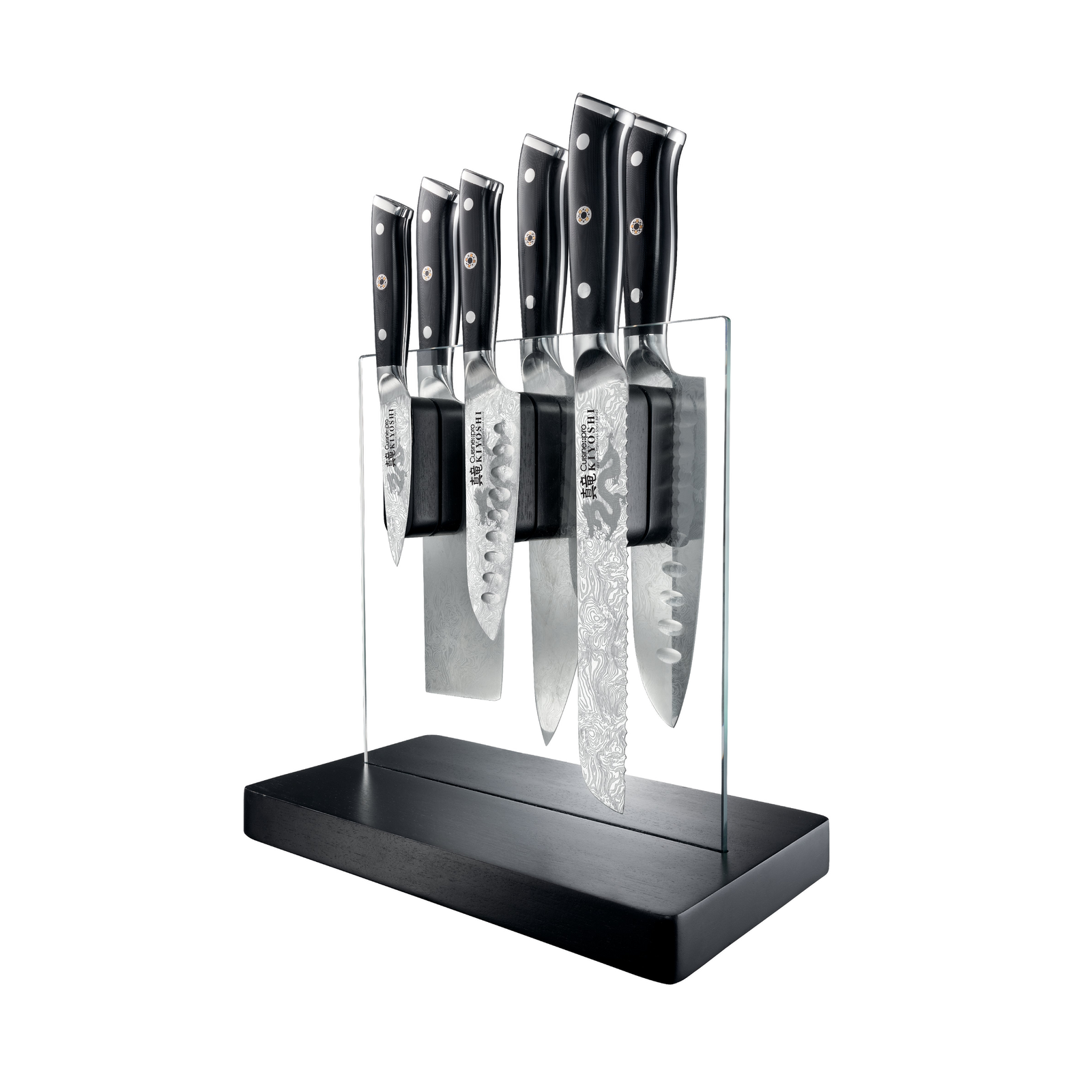 kiyoshi Cuisine::pro KIYOSHI 7-Piece Stainless Steel Knife Set with Kei