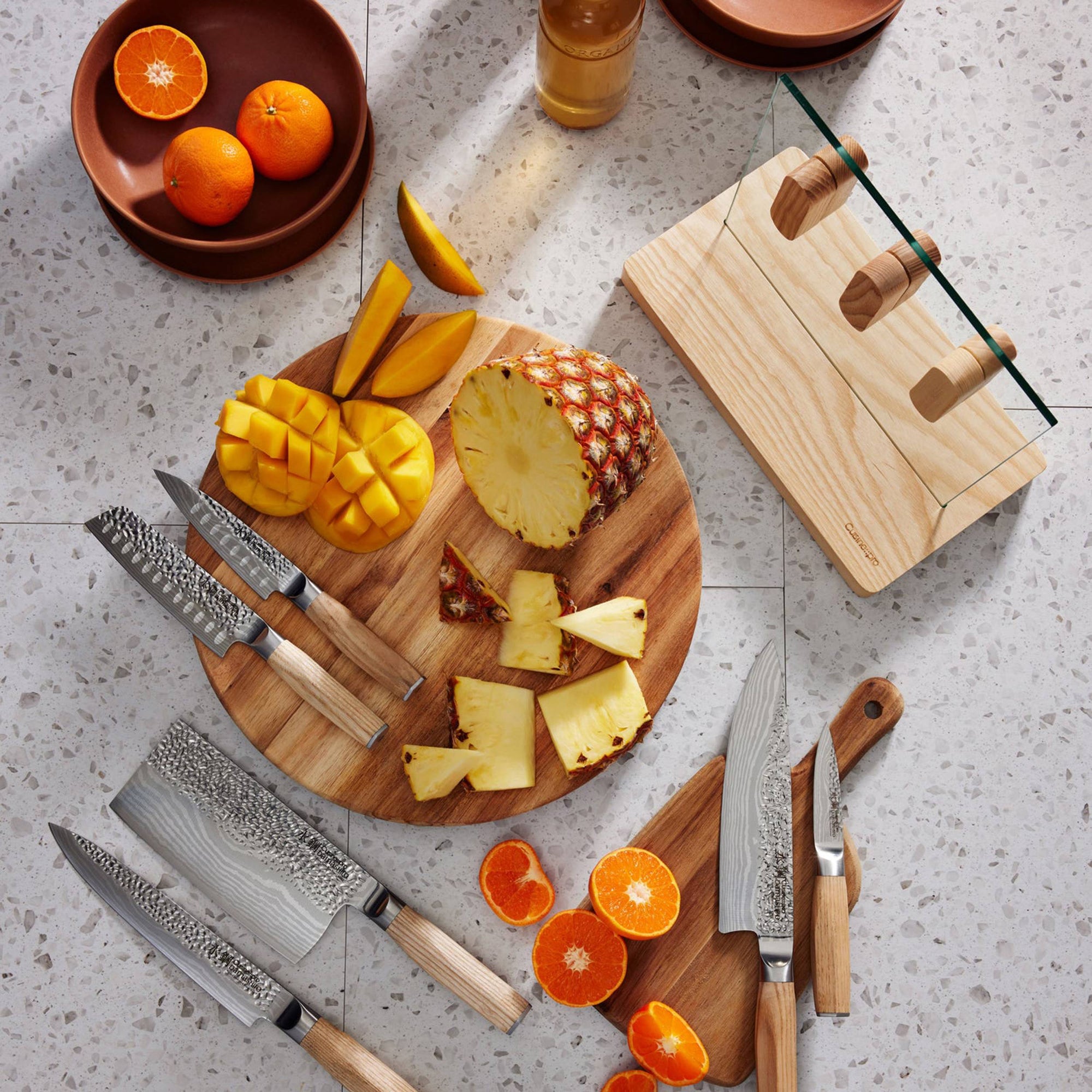 Cuisine::pro® Damashiro EMPEROR® Hikari 7-Piece Ash Knife Block