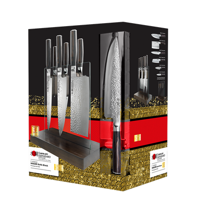 Cuisine::pro® Damashiro EMPEROR® 7-Piece Hikari Knife Block