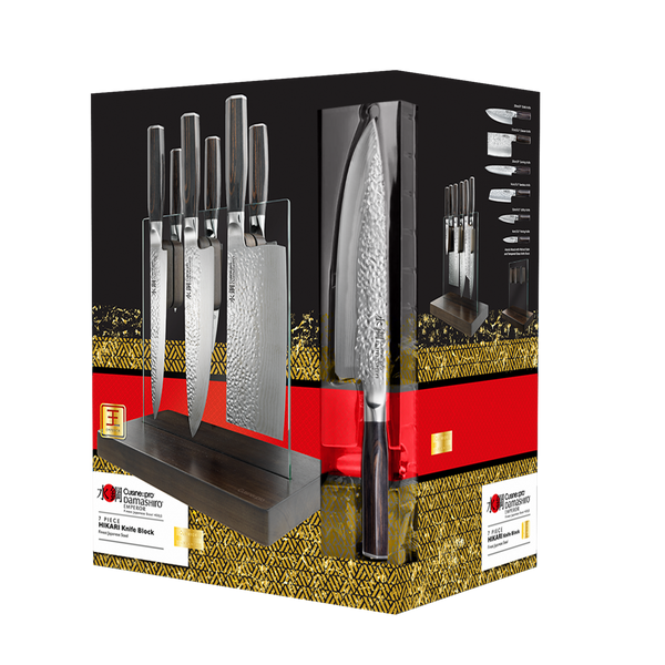 Cuisine::pro® Damashiro EMPEROR® 7-Piece Hikari Knife Block