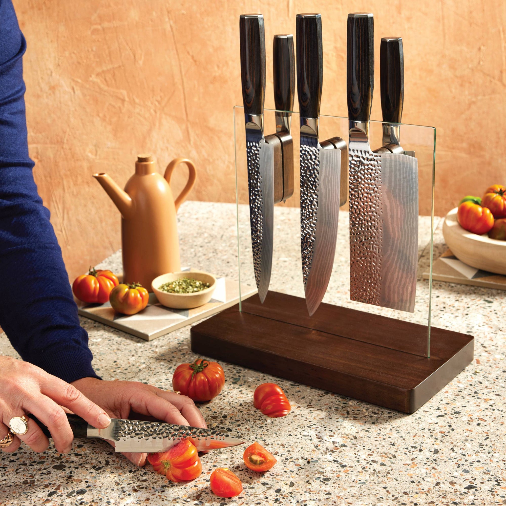 Cuisine::pro® Damashiro EMPEROR® 7-Piece Hikari Knife Block