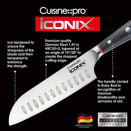 Cuisine::pro® iconiX® Straub 7-Piece Knife Block