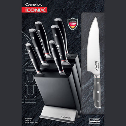 Cuisine::pro® iconiX® Straub 7-Piece Knife Block