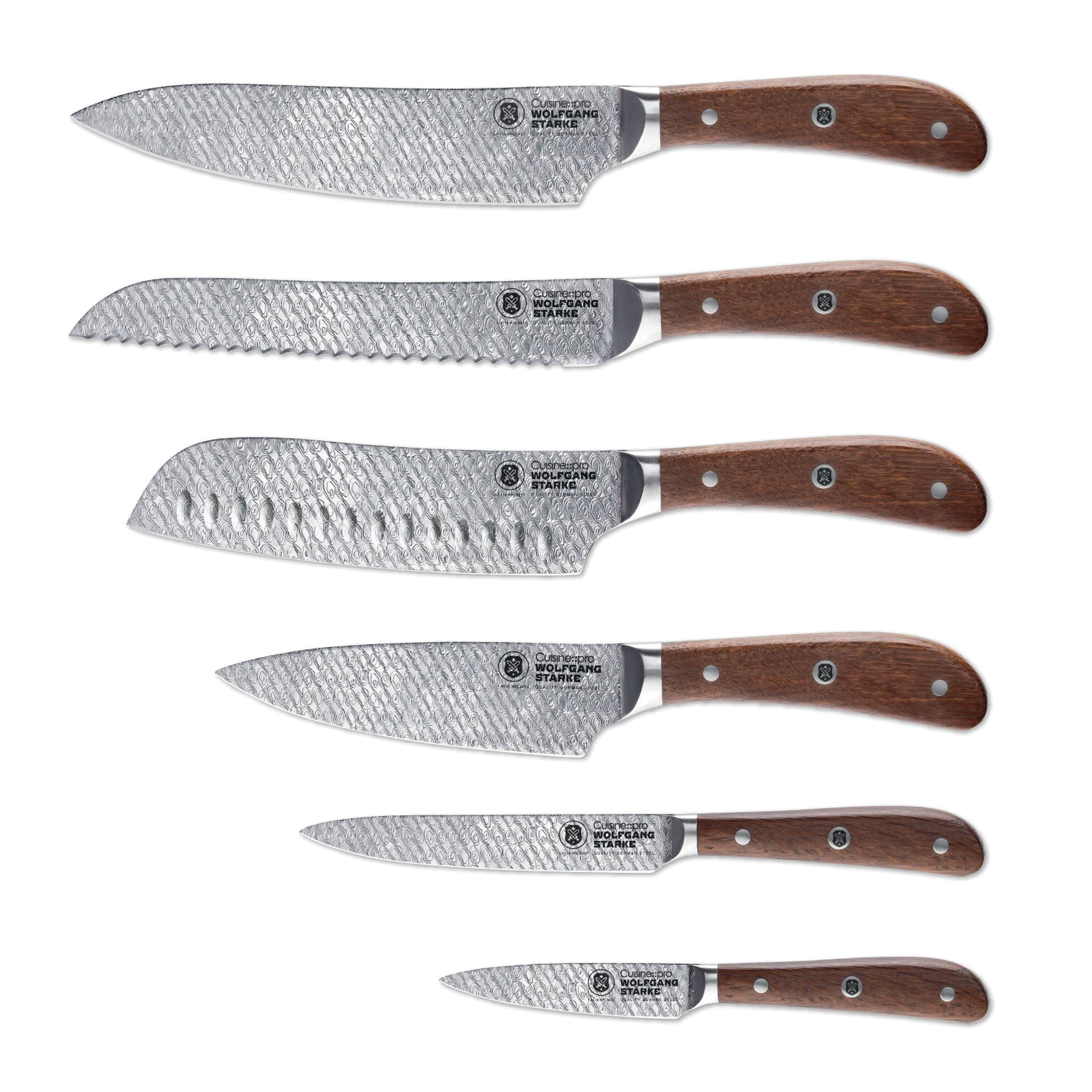 Cuisine::pro® WOLFGANG STARKE 7-Piece Oak Harz Knife Block - hover