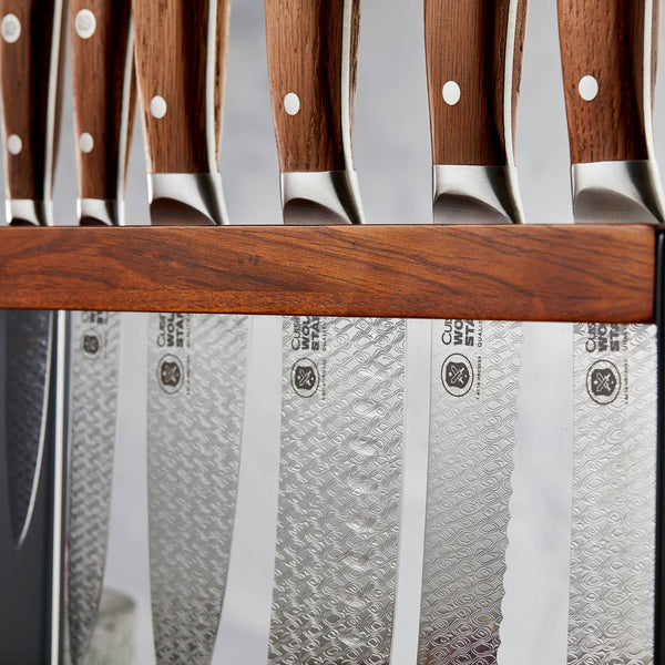 Cuisine::pro® WOLFGANG STARKE 7-Piece Oak Harz Knife Block