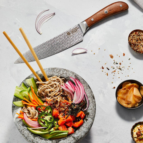 Cuisine::pro® WOLFGANG STARKE 7-Piece Oak Harz Knife Block