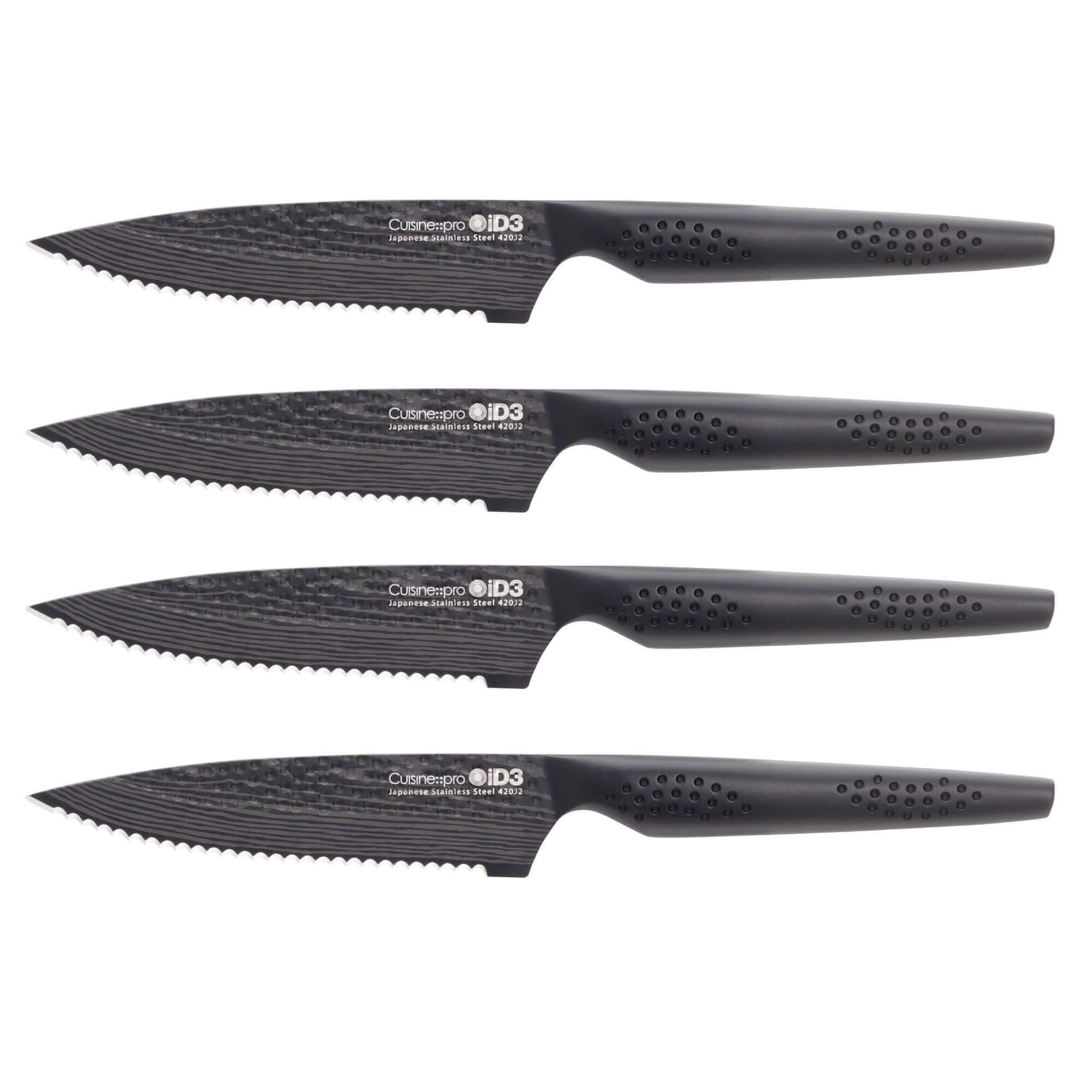 Cuisine::pro® iD3® BLACK SAMURAI™ Steak Knife Set 4 Piece-1041711