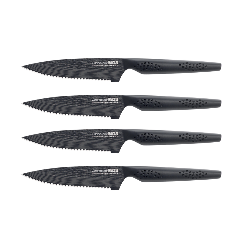 Cuisine::pro® iD3® BLACK SAMURAI 4-Piece Steak Knife Set