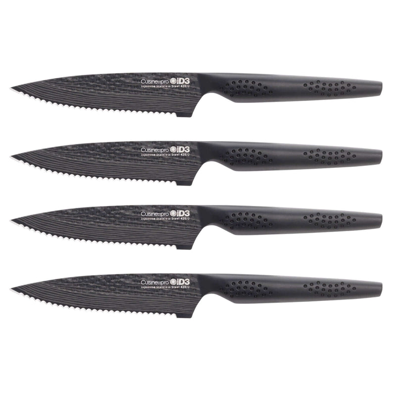 Cuisine::pro® iD3® BLACK SAMURAI™ Ensemble de 4 couteaux à steak