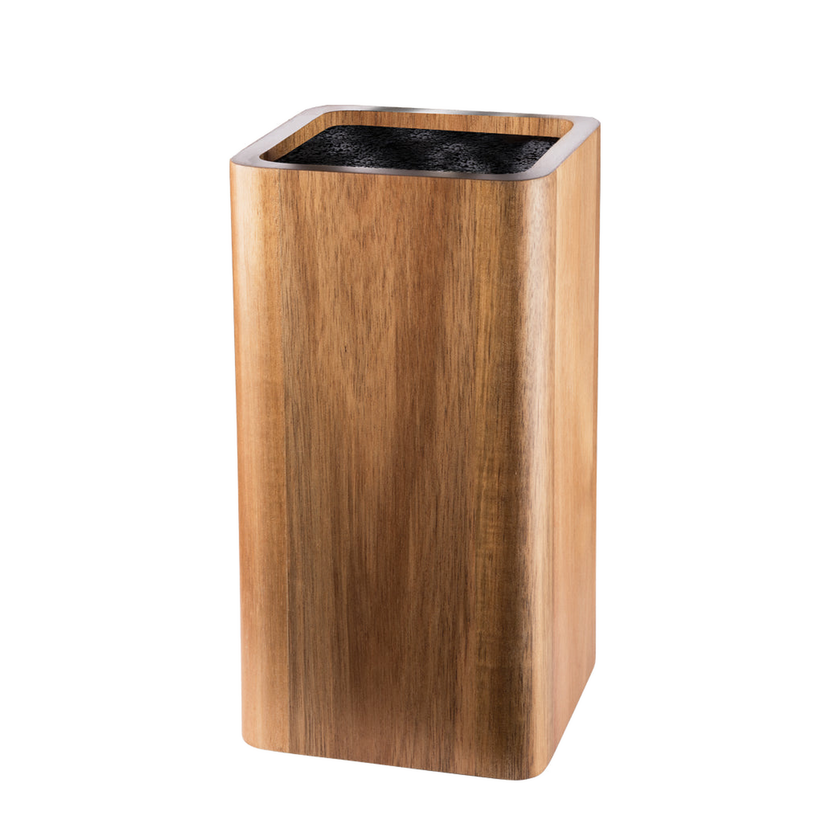 Cuisine::pro® UNIVERSAL Square Acacia Knife Holder