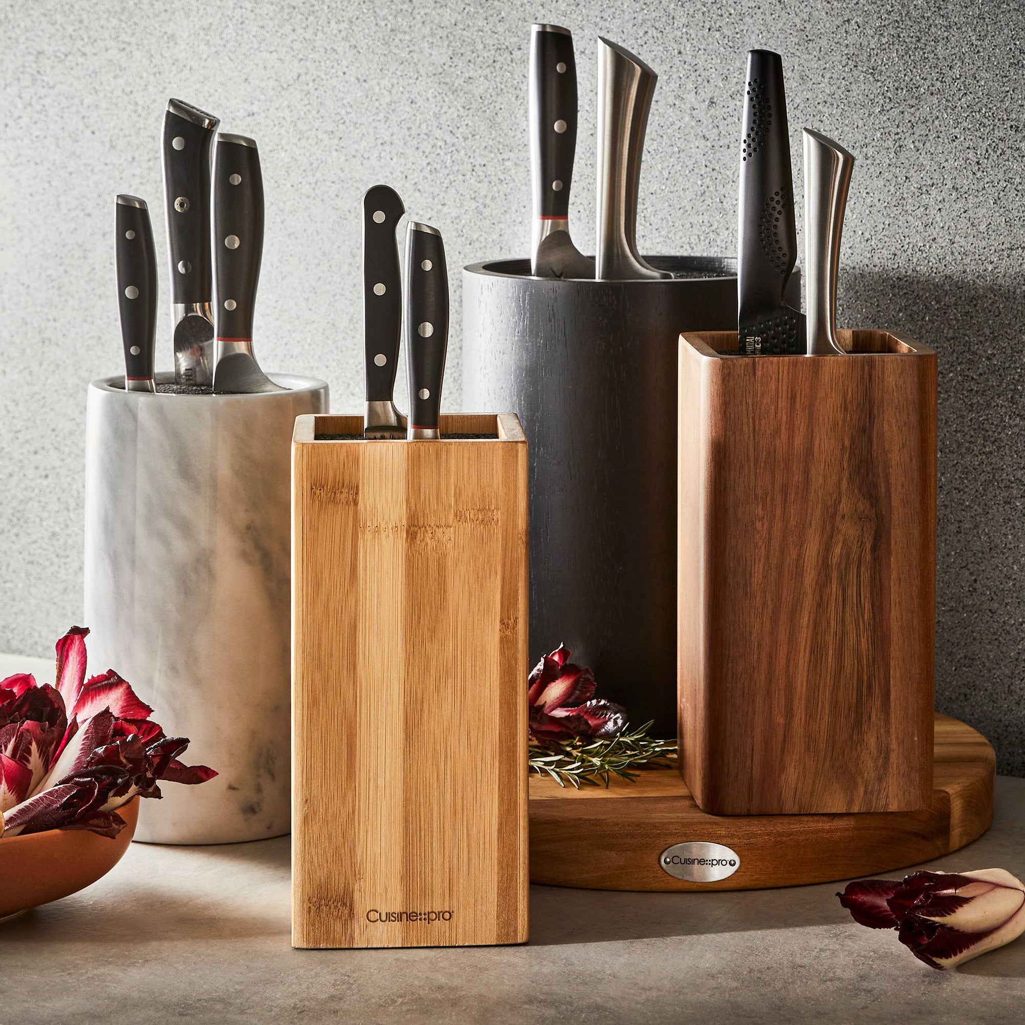 Cuisine::pro® UNIVERSAL Steak Knife Block Acacia