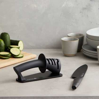 Cuisine::pro® iD3® BLACK SAMURAI 3-Step Knife Sharpener