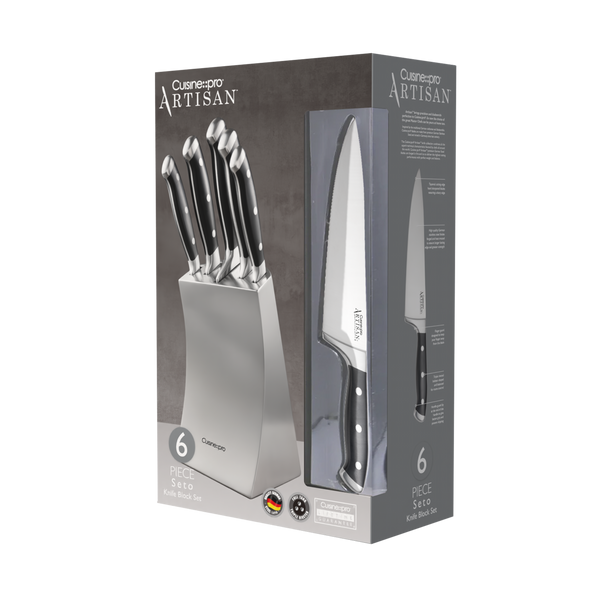 Cuisine::pro® Artisan™ Seto Knife Block 6PC – THE CUSTOM CHEF TM
