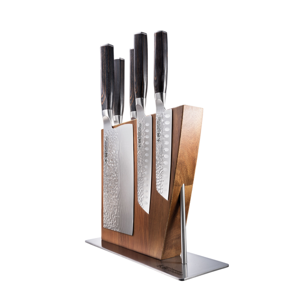 Cuisine::pro® Damashiro EMPEROR® 6-Piece Nanashi Knife Block - hover
