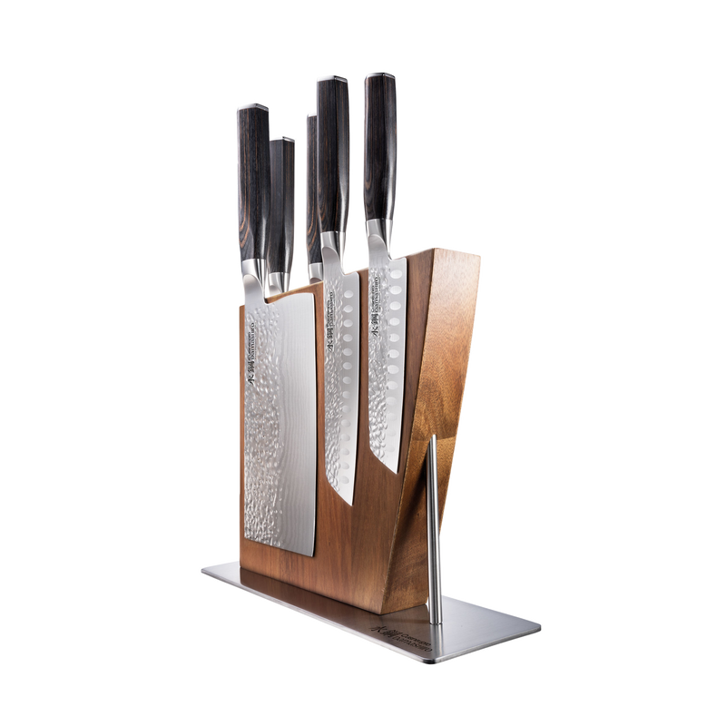 Cuisine::pro® Damashiro EMPEROR® 6-Piece Nanashi Knife Block - hover