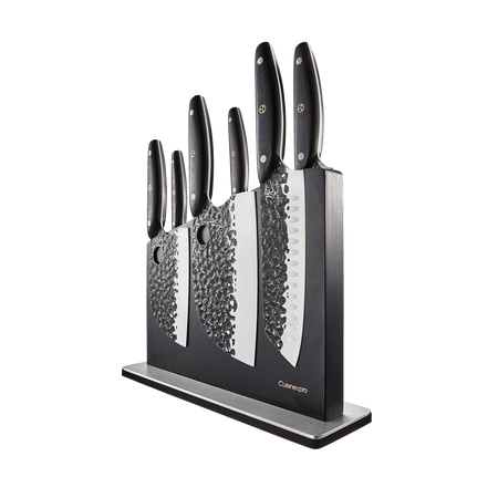 Cuisine::pro® KUROI KIBA Sakura 7-Piece Knife Block – THE CUSTOM Cuisine::pro® KUROI KIBA Sakura 7-Piece Knife Block – THE CUSTOM