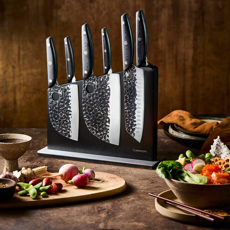 Cuisine::pro® KUROI KIBA Sakura 7-Piece Knife Block - hover