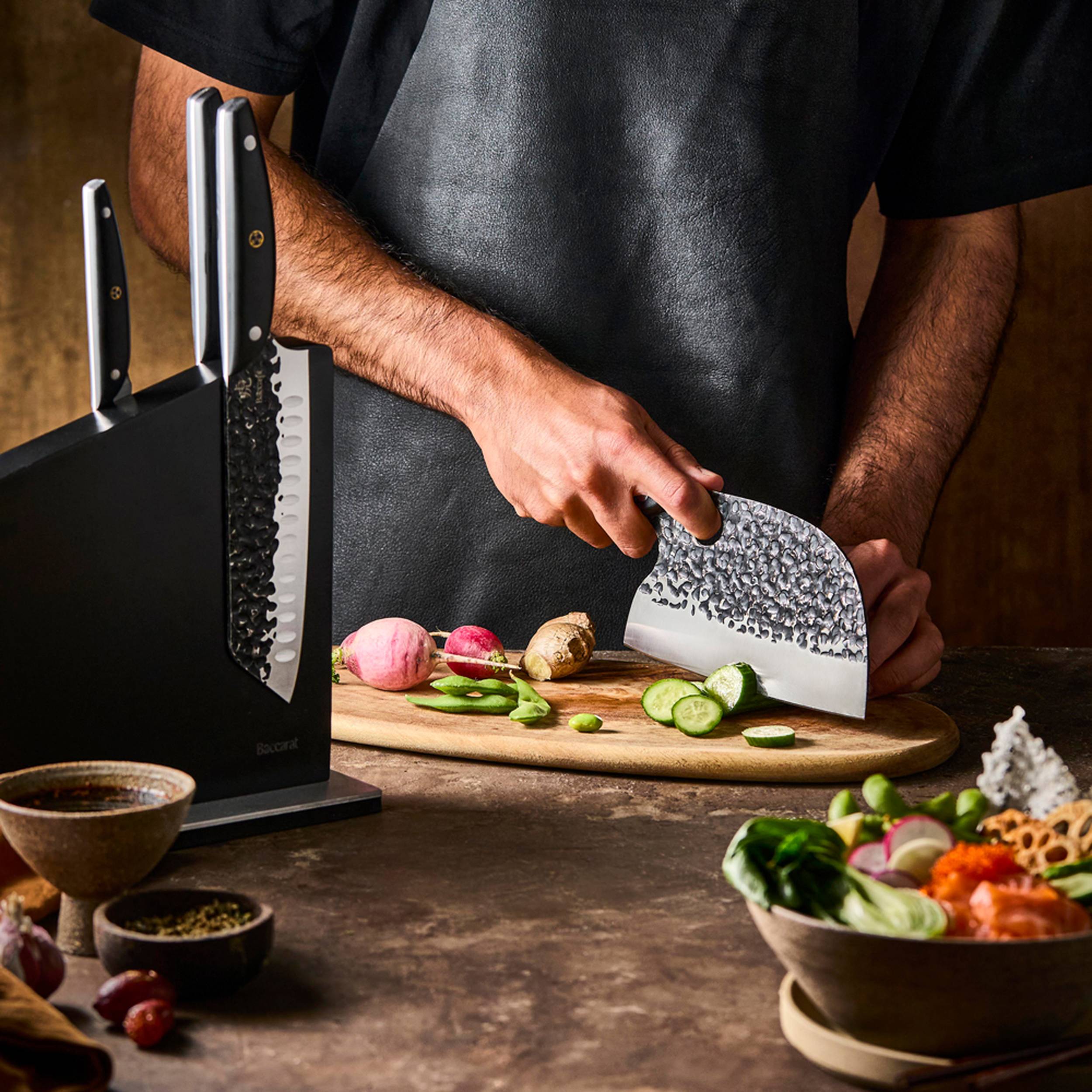 Cuisine::pro® KUROI KIBA Sakura 7-Piece Knife Block – THE CUSTOM