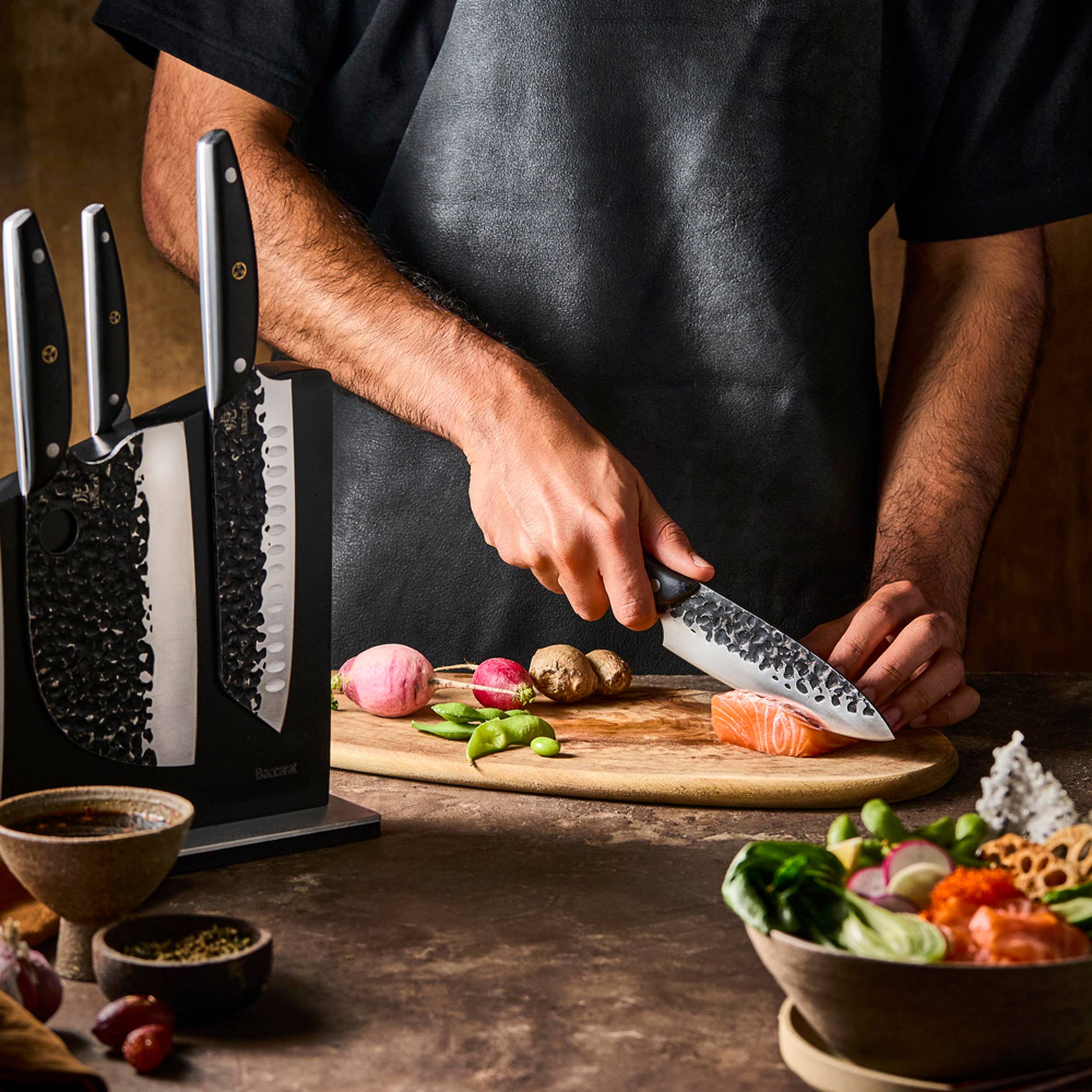 Cuisine::pro® KUROI KIBA Sakura 7-Piece Knife Block – THE CUSTOM