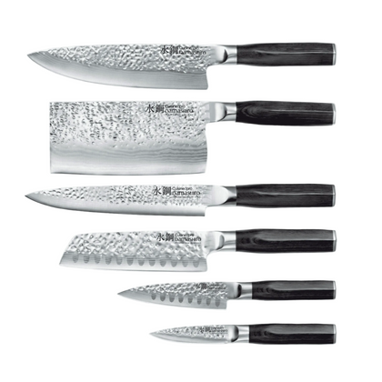 Cuisine::pro® Damashiro EMPEROR® 7-Piece Hikari Knife Block