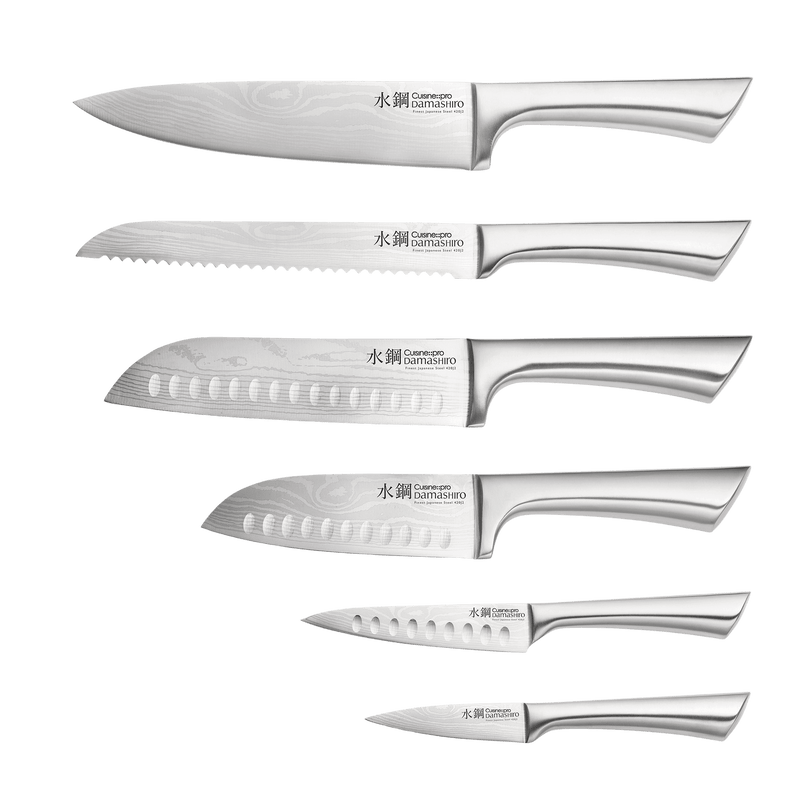 Cuisine::pro® Damashiro® 7 Piece Mizu Knife Block Oak