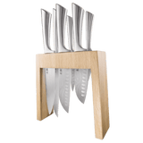 Cuisine::pro® Damashiro® 7 Piece Mizu Knife Block Oak