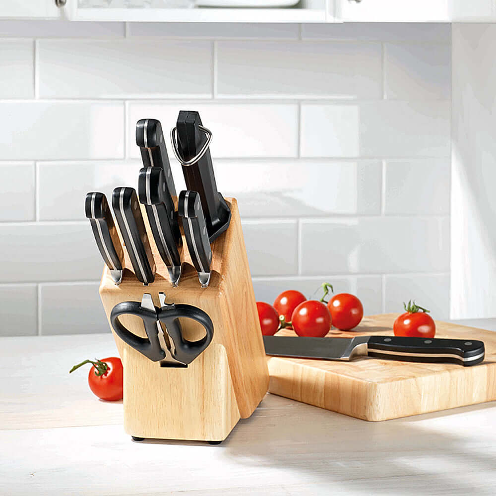 Kitchen Knife Set with Block,9 Piece Premium Stainless Steel