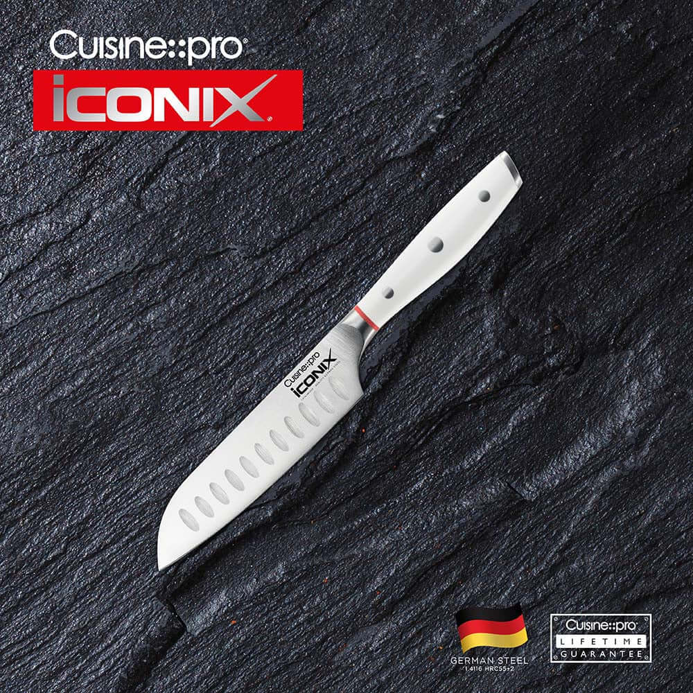 Cuisine::pro® iconiX® Try Me Santoku Knife 12.5cm 5" White-1031734