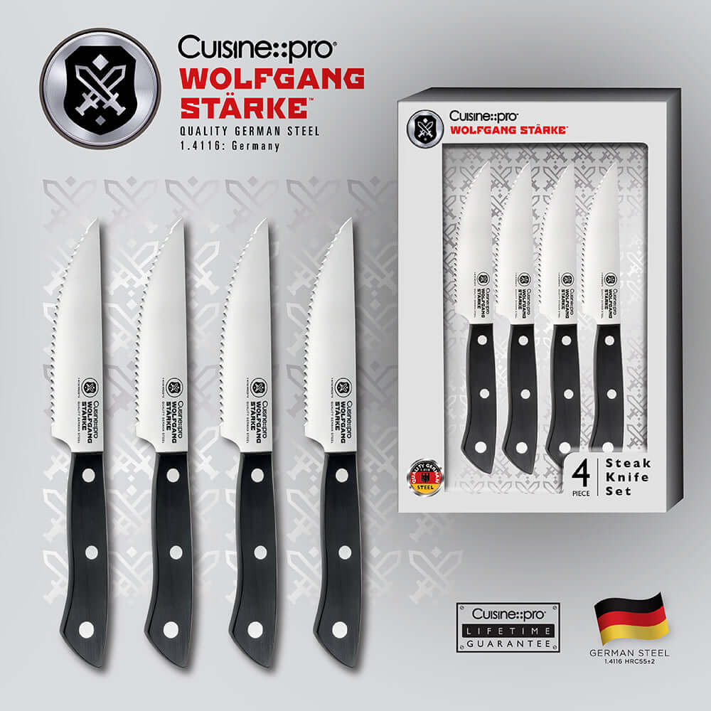 Cuisine::pro® WOLFGANG STARKE™ 4-Piece Steak Knife Set 12.5cm 5in-1032397