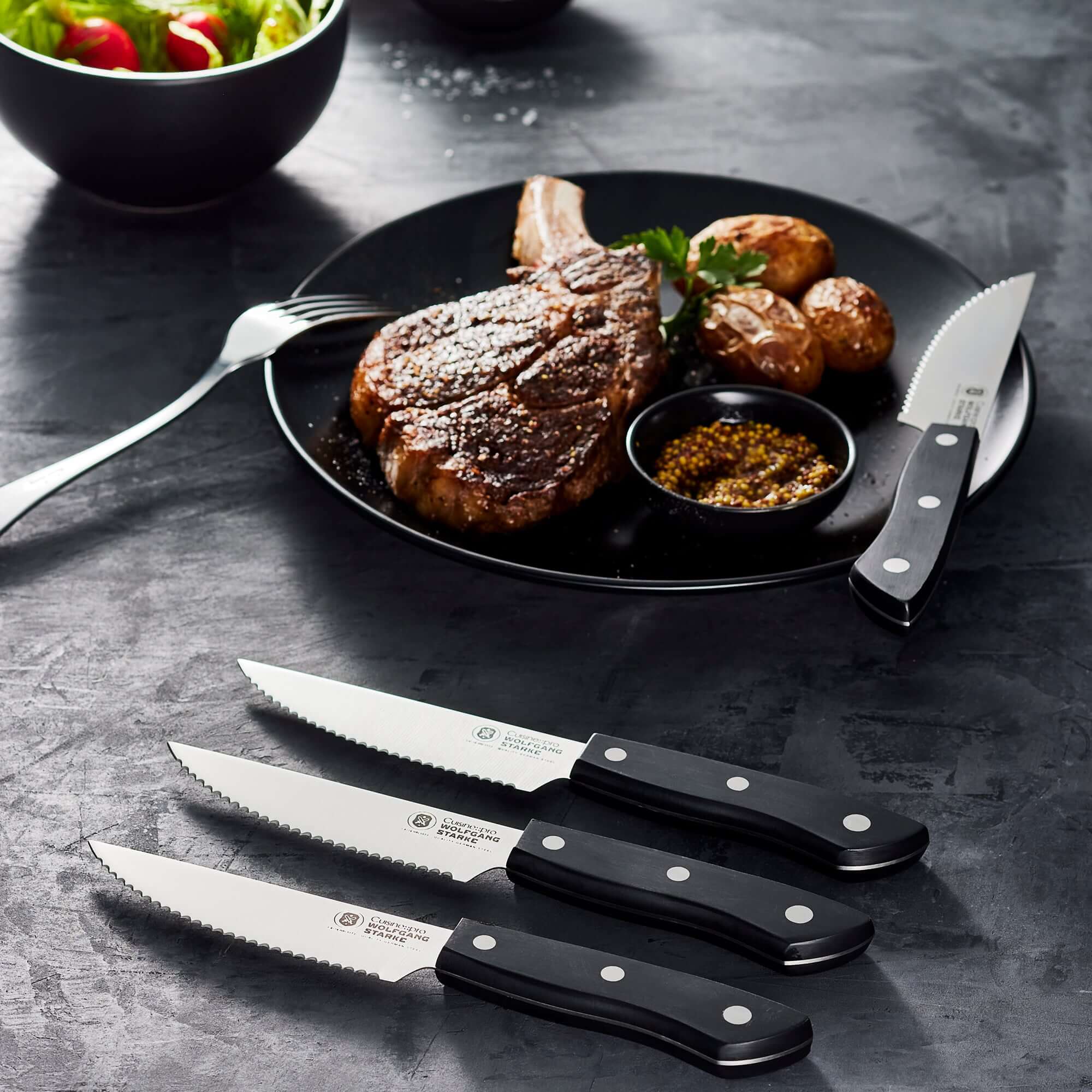 Cuisine::pro® WOLFGANG STARKE™ 4-Piece Steak Knife Set 12.5cm 5in-1032397