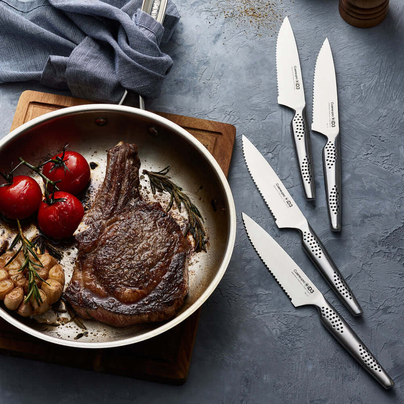 Cuisine::pro® iD3® 4 Piece Steak Knife Set 11.5cm 4.5in – THE CUSTOM CHEF TM
