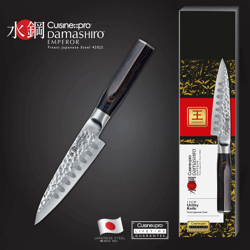 Couteau Cuisine::pro® Damashiro® EMPEROR 12cm 4in