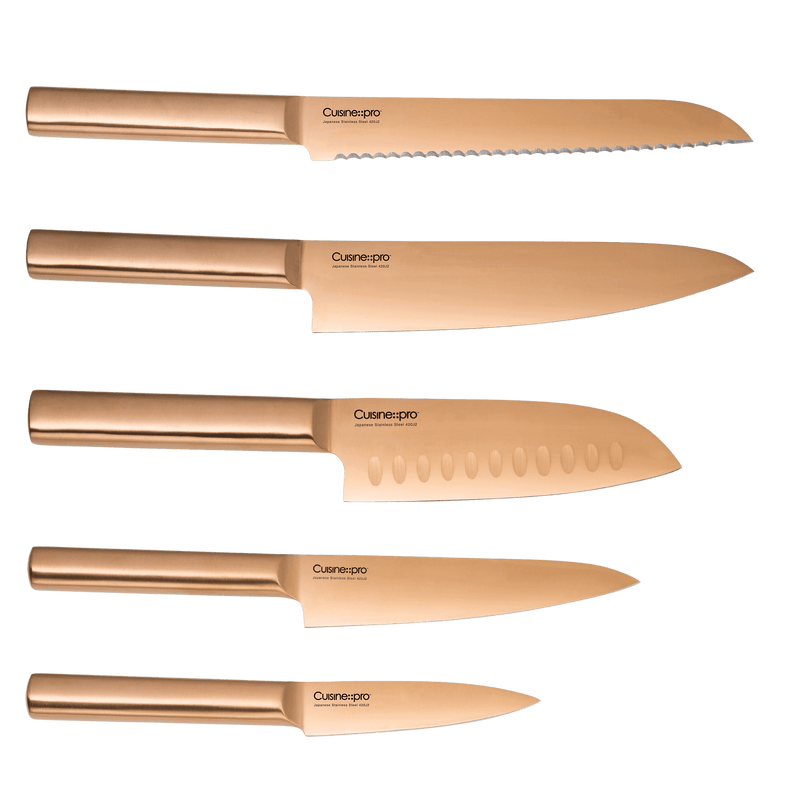 Cuisine::pro® DAISHO Nara Bloc à couteaux 6 pièces Cuivre