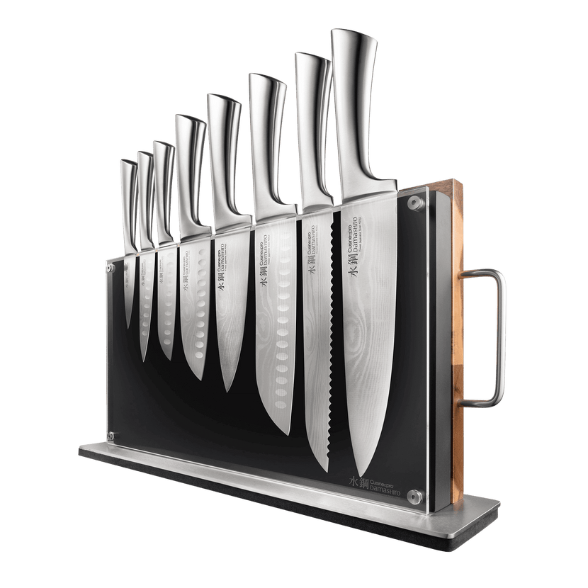 Personalization of Damashiro® Bodo 10 Piece Knife Block with Chopping Board