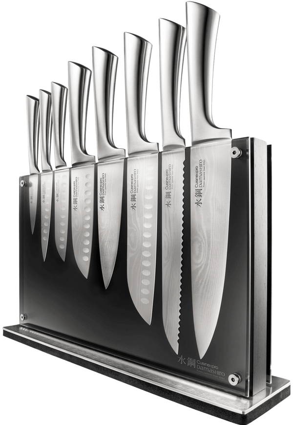 Køkken::pro® Damashiro® 9-delt Nami-knivblok