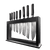 Personalization for Cuisine::pro® Damashiro® EMPEROR Hisa 9 Piece Knife Block-TCC-1034446