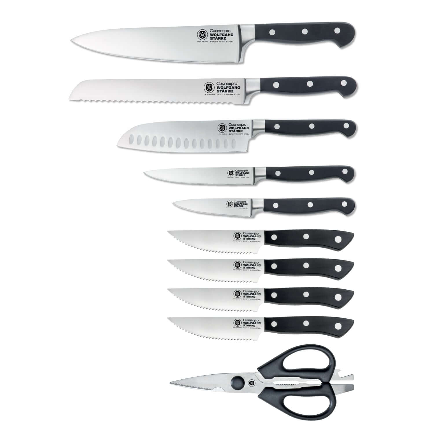 WOLFGANG STARKE 3-Piece Stainless Steel Carving Knife Set