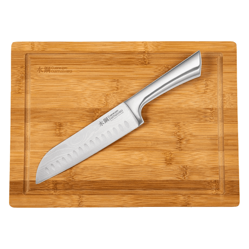 Cuisine::pro® Damashiro® Santoku 17cm 6.5" & Board 25.5x35cm 10x13.5in