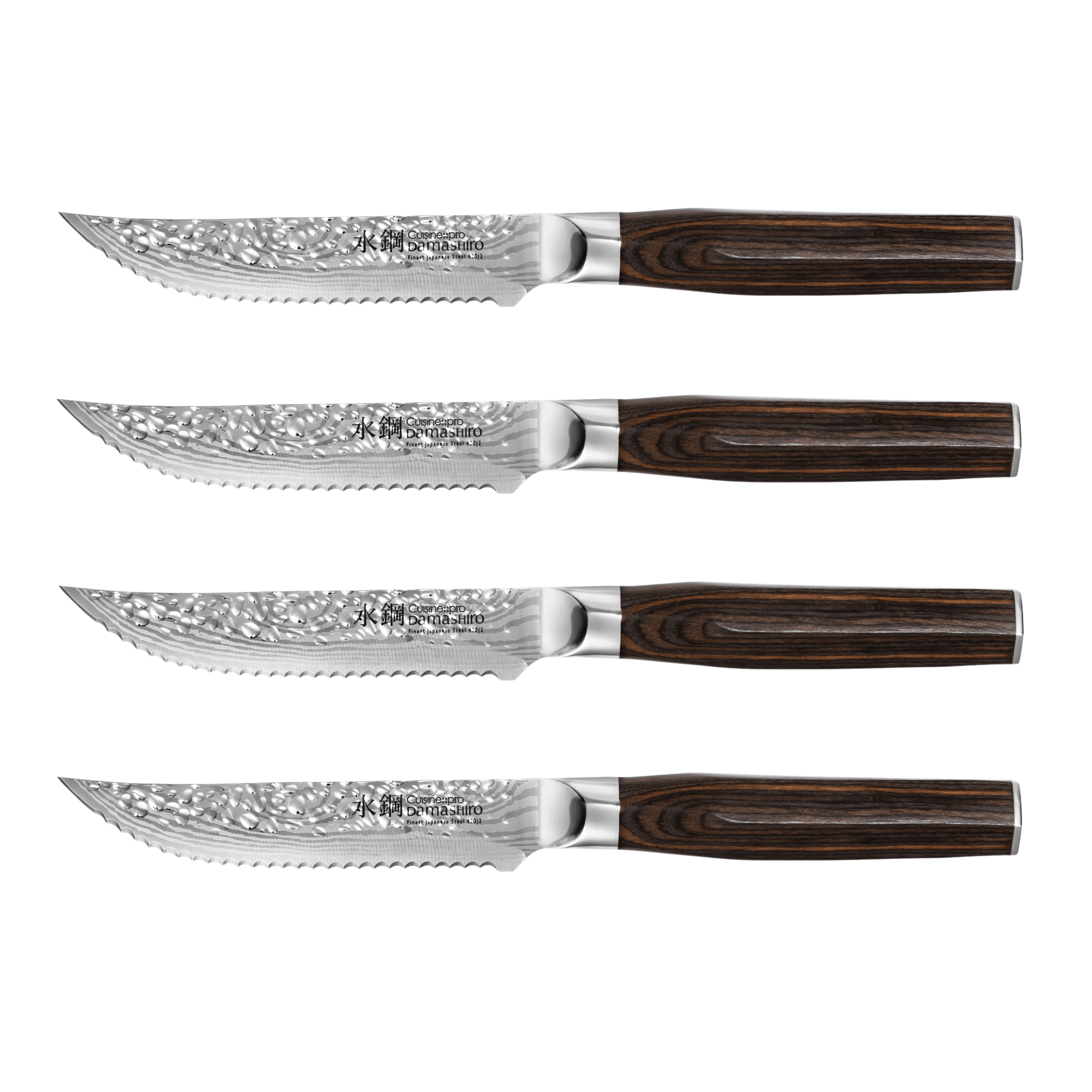 Cuisine::pro® Damashiro® EMPEROR 4-Piece Steak Knife Set 12.5cm 5in-1034456