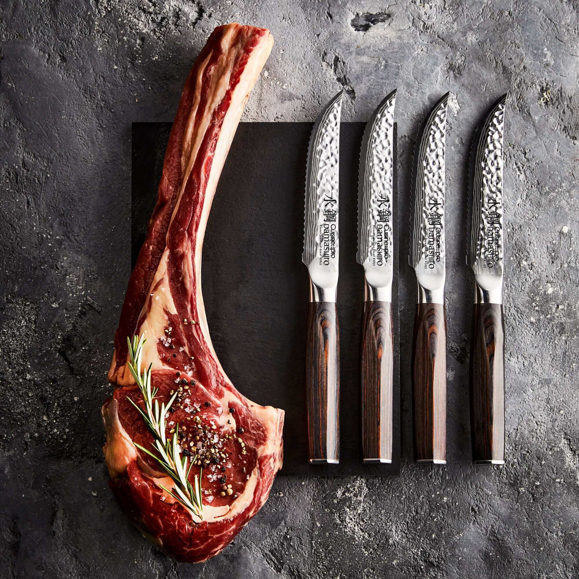 Cuisine::pro® Damashiro® EMPEROR 4-Piece Steak Knife Set 12.5cm 5in-1034456