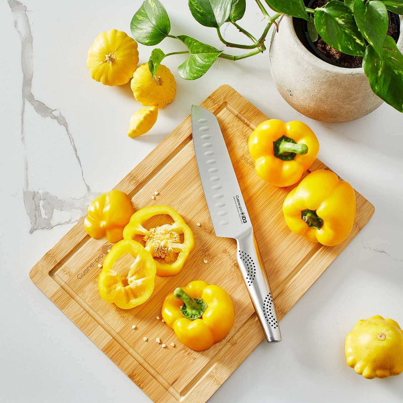 Cuisine::pro® iD3® Santoku Knife 18cm 7" & Board Set 25.5cm 10" x 35cm 13.7"