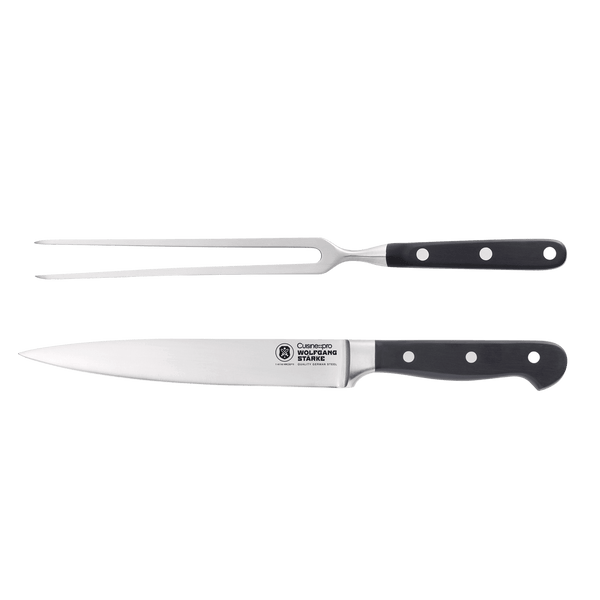 Cuisine::pro® Wolfgang Starke™ 2 Piece Carving Knife Set for slicing roast meat with high performance precision and German craftsmanship