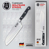 Cuisine::pro® WOLFGANG STARKE™ Couteau Santoku 18cm 7"