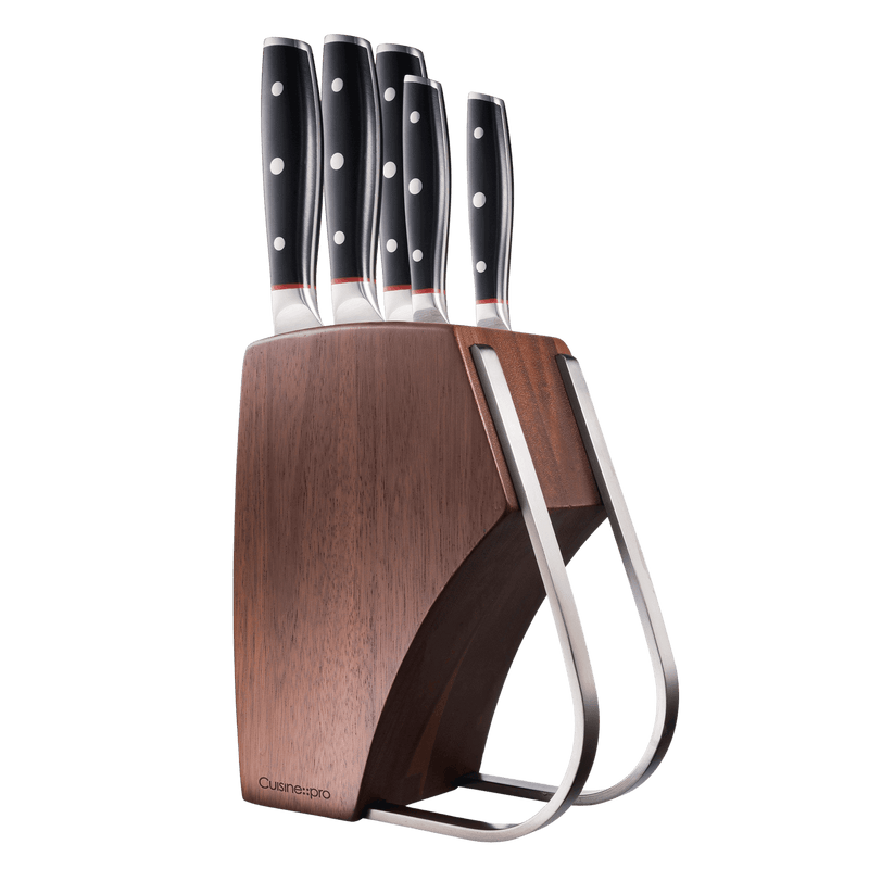 Cuisine::pro® iconiX™ Holz 6 Piece Knife Block – THE CUSTOM CHEF TM