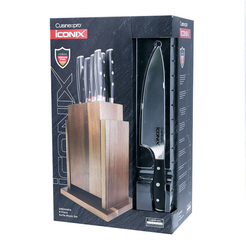 Cuisine::pro® iconiX® Drenhen 9 Piece Knife Block