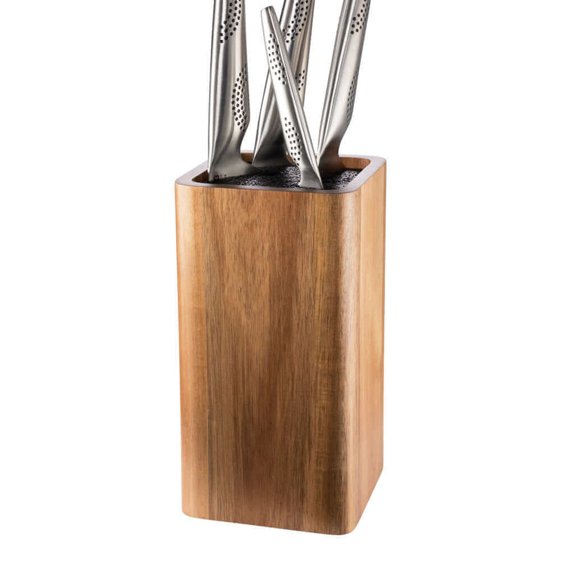 Cuisine::pro® UNIVERSAL Square Acacia Knife Block