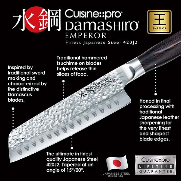 Cuisine::pro® Damashiro® EMPEROR 4-Piece Steak Knife Set 12.5cm 5in