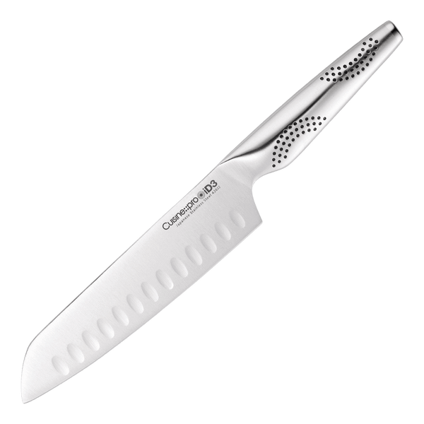 Cuisine::pro® iD3® Santoku Knife 18cm Japanese Steel Blade for Agile Chopping, Slicing, Dicing, and Mincing.